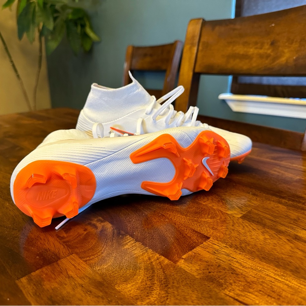 Nike White and Orange Athletic Shoes